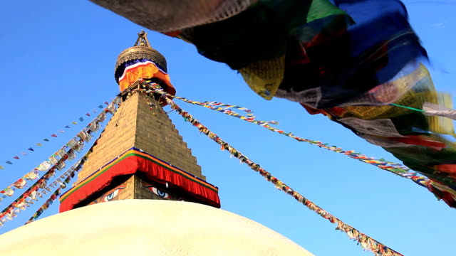 Boudhanath-buddhistische-Tempel,-Nepal