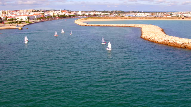 Aerial-from-sailing-in-the-harbor-from-Lagos-in-the-Algarve-Portugal