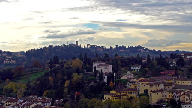 Beautiful-aerial-view-of-Florence-from-the-observation-platform-of-Palazzo-Vecchio.