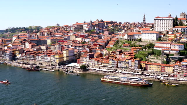 Porto-Stadt-mit-den-Fluss-Douro-und-Dom-Luis-Brücke-ich