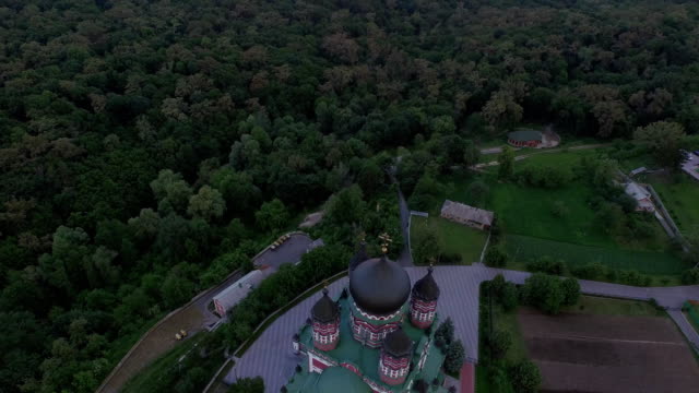 Aerial-view-of-St.-Panteleimon's-Cathedral-in-Kiev
