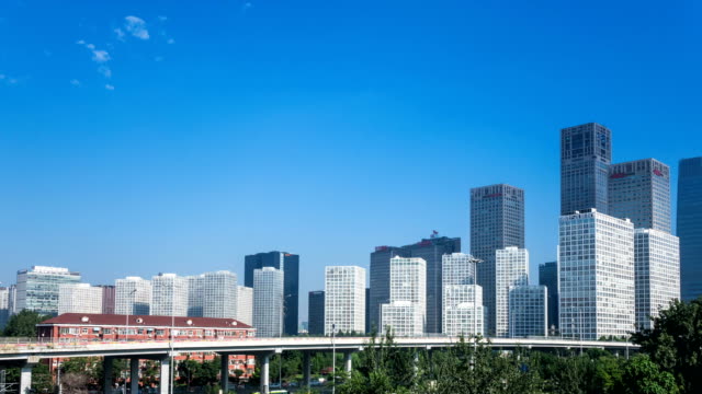 Time-lapse-of-Jianwai-SOHO,the-beijing-CBD-skyline-,China