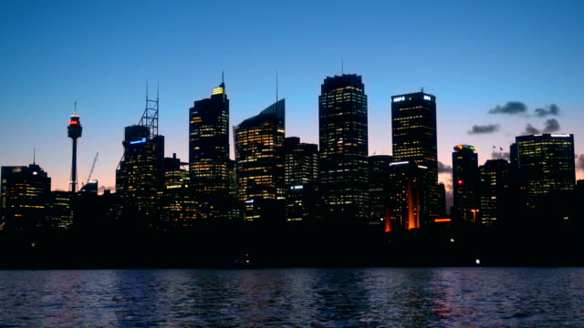 Edificios-de-la-ciudad-de-Sydney-en-la-noche