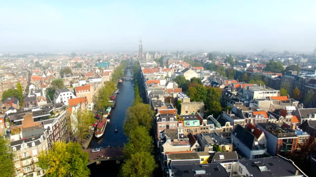 City-of-Amsterdam-aerial-footage