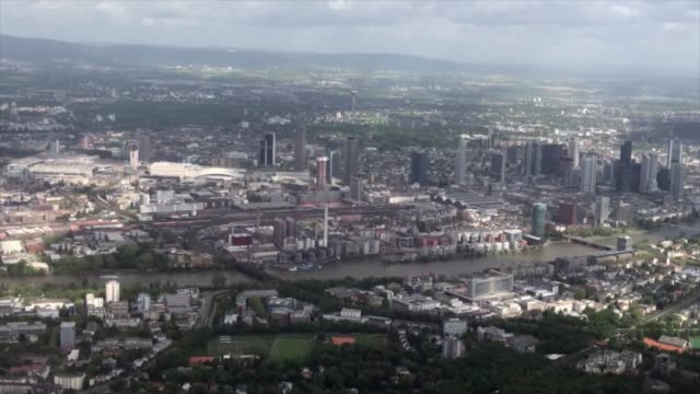 Aerial-view-of-Frankfurt-downtown