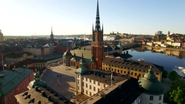 Aerial-view-of-Stockholm-City