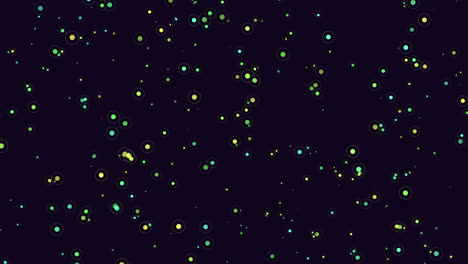 Fly-colorful-glitters-with-neon-color-in-dark-space