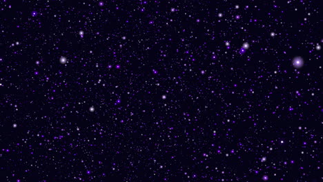 Fly-colorful-stars-field-with-neon-color-in-dark-galaxy
