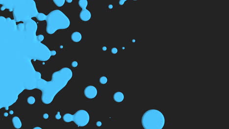 Abstract-blue-liquid-and-splashes-spots-on-black-gradient
