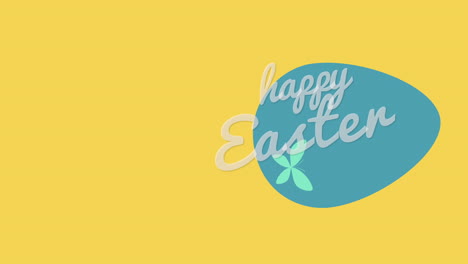 Happy-Easter-with-retro-blue-egg-on-yellow-gradient