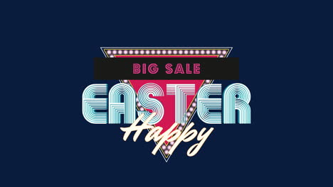 Happy-Easter-and-Big-Sale-with-retro-triangle-on-blue-gradient