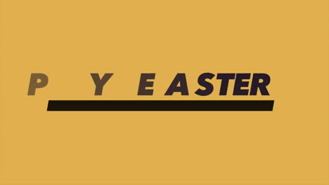 Happy-Easter-with-black-stripe-on-yellow-modern-gradient