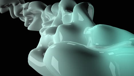 Abstract-liquid-green-shapes-in-dark-space
