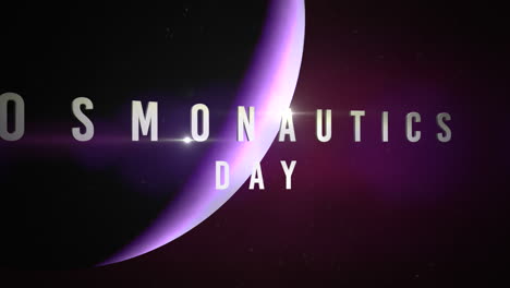 Cosmonautics-Day-with-purple-planet-and-stars-in-galaxy