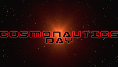 Cosmonautics-Day-with-red-flash-of-star-in-galaxy