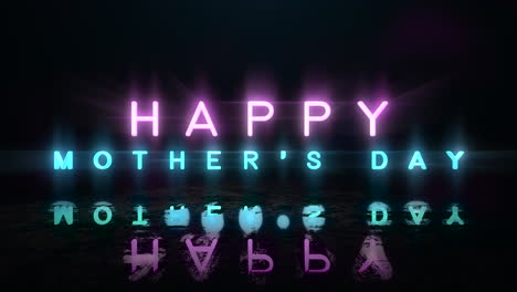 Happy-Mother-Day-with-colorful-neon-text-on-street-of-night-city