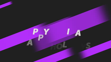 Happy-Holidays-with-purple-stripes-on-black-modern-gradient