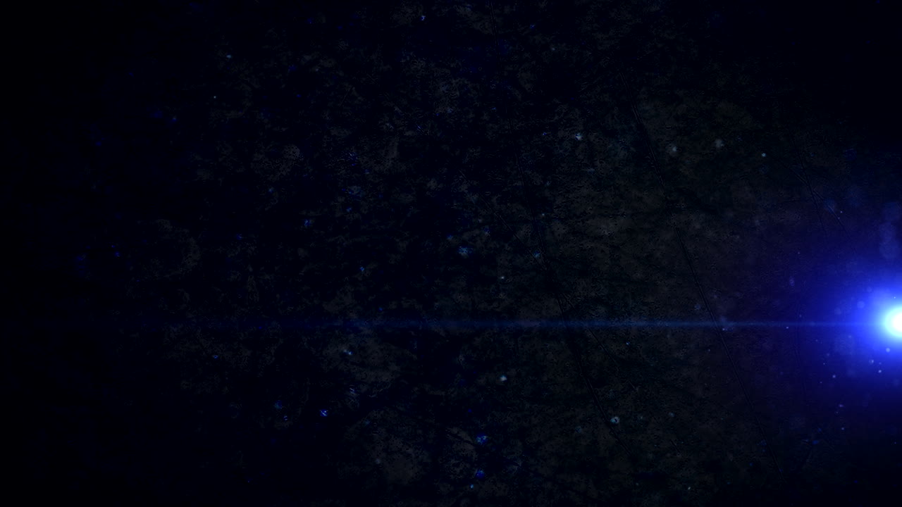 Premium stock video Blue light of star and dust in dark space