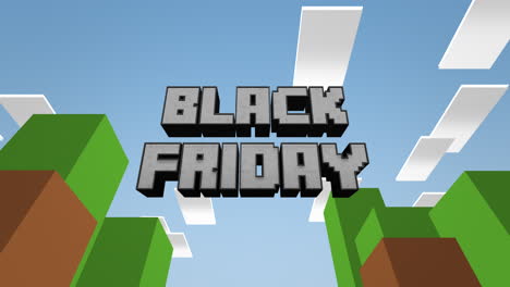 Retro-Black-Friday-text-on-game-pattern