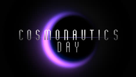 Cosmonautics-Day-with-purple-light-of-black-planet-in-galaxy