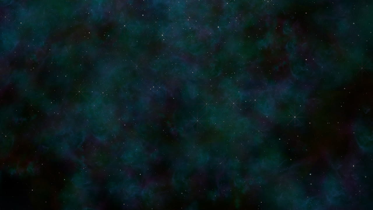 Premium stock video Universe with flying stars and dust in dark blue