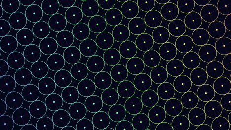 Premium stock video - Circles and dots pattern with neon color 7