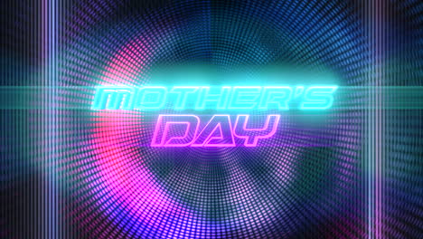 Mother-Day-with-disco-neon-light-on-club-stage