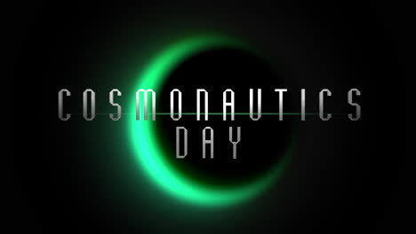 Cosmonautics-Day-with-green-light-of-black-planet-in-galaxy