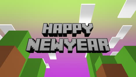 Retro-Happy-New-Year-text-on-game-pattern-1