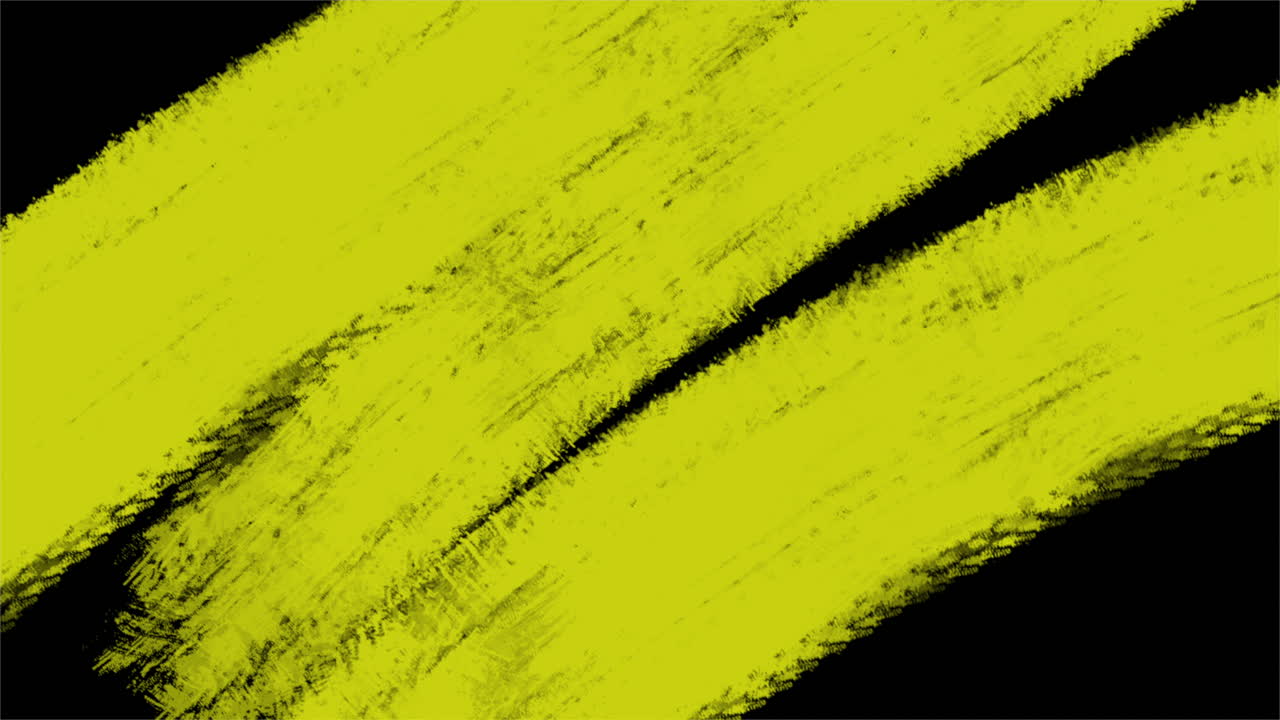 Premium stock video Splashing yellow striped paint brushes on black