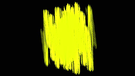 Splashing-yellow-striped-paint-brushes-on-black-gradient-1