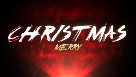 Merry-Christmas-on-red-fire-in-night-time