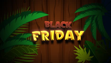 Black-Friday-text-on-wood-with-green-trees