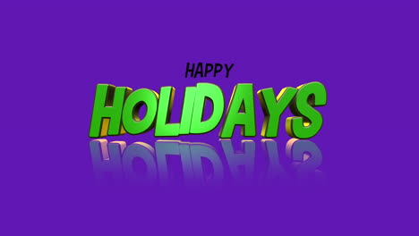 Happy-Holidays-cartoon-text-on-purple-gradient