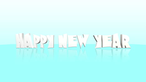 Happy-New-Year-cartoon-text-on-blue-and-white-gradient