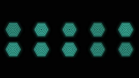 Hexagons-pattern-with-pulsing-neon-green-led-light-6