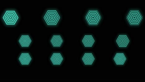 Hexagons-pattern-with-pulsing-neon-green-led-light-7