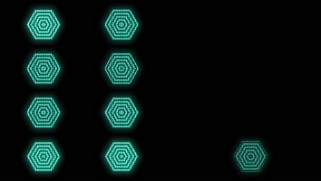 Hexagons-pattern-with-pulsing-neon-green-led-light-8