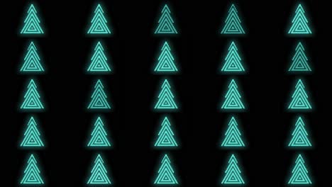 Christmas-trees-pattern-with-pulsing-neon-green-led-light-7