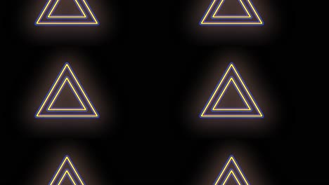 Triangles-pattern-with-pulsing-neon-yellow-led-light-8