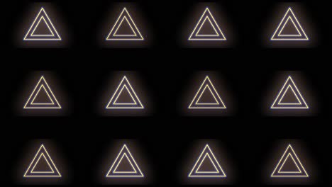 Triangles-pattern-with-pulsing-neon-yellow-led-light-9
