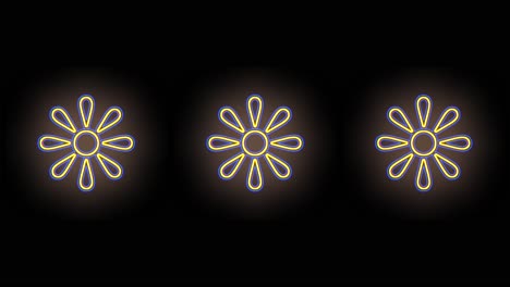 Pulsierendes-Neongelbes-Abstraktes-Sommerblumenmuster-In-Den-Reihen-8