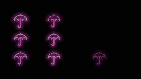 Umbrella-pattern-with-pulsing-neon-pink-led-light-8