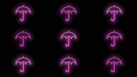 Umbrella-pattern-with-pulsing-neon-pink-led-light-11