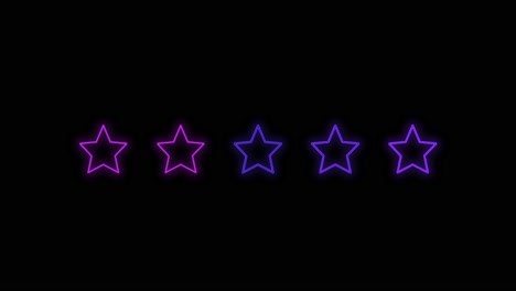 Pulsing-neon-purple-stars-pattern-in-rows-6