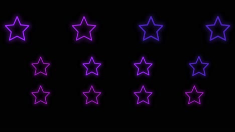 Stars-pattern-with-pulsing-neon-purple-light-6