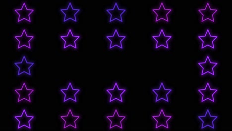 Stars-pattern-with-pulsing-neon-purple-light-8
