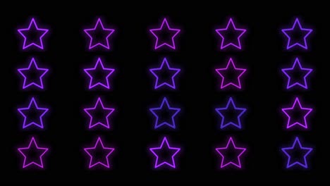 Stars-pattern-with-pulsing-neon-purple-light-10