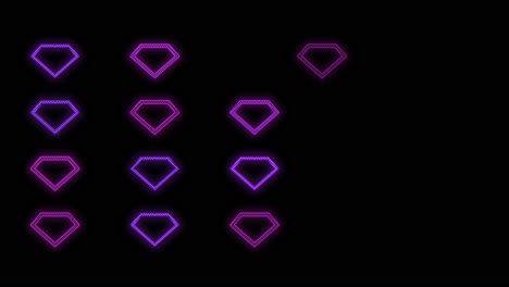 Diamonds-pattern-with-pulsing-neon-purple-light-8