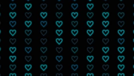 Hearts-pattern-with-pulsing-neon-blue-light-7